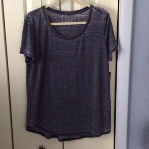NWT Marc New York Women's Blue Short Sleeve Top Sz L